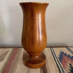 Vintage, Hand-Turned Oregon Myrtlewood Vase